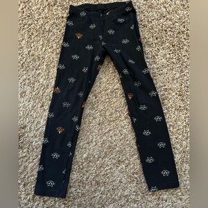 Cat & Jack Black Leggings with Cat Faces